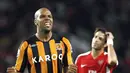 Hull City's Jamaican Marlon King celebrates after their Premiership match at The Emirates Stadium in London on September 27, 2008. Hull City won the game 2-1. AFP PHOTO/Adrian Dennis
