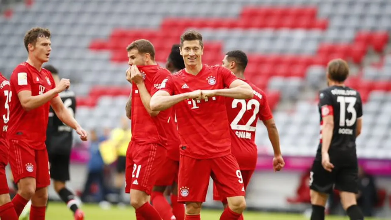 Striker Bayern Munchen, Robert Lewandowski (Twitter Munchen)