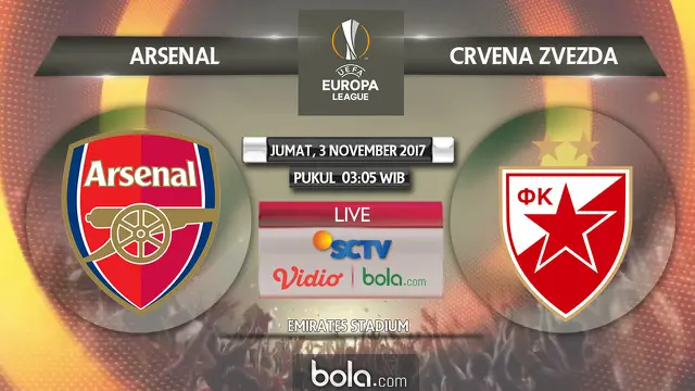 Arsenal Vs Crvena Zvezda