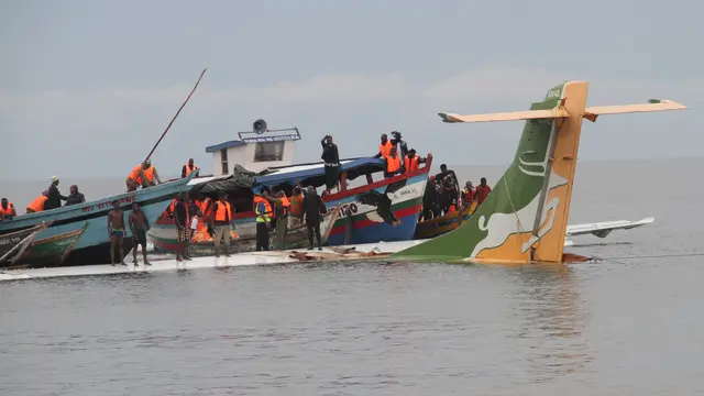 Pesawat Jatuh di Tanzania, Setidaknya 19 Penumpang Tewas