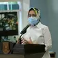 Wali Kota Tangerang Selatan Airin Rachmi Diany saat membuka acara MTQ 2020 secara daring. (Liputan6.com/Pramita Tristiawati)
