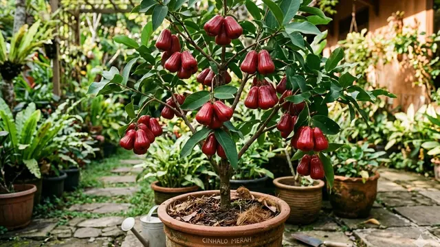 jenis jambu air cepat berbuah di pot