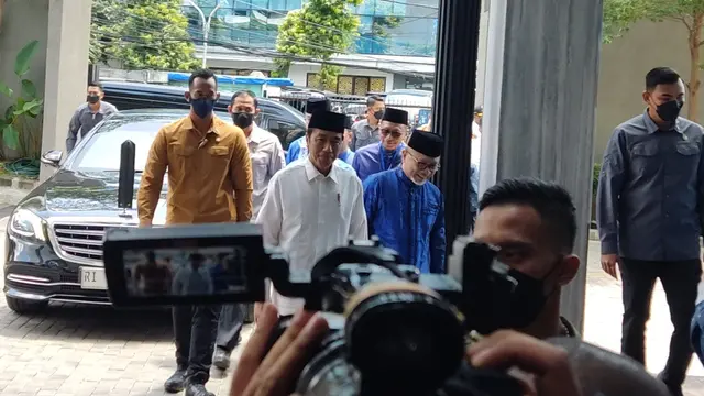 Jokowi Hadiri Acara Silaturahim Ramadan Bersama Ketum Parpol Koalisi Pemerintah di Kantor DPP PAN