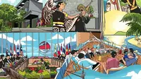 Jokowi Bagikan Ilustrasi KTT ASEAN 2023 di Labuan Bajo, Warganet Salah Fokus Ada Kucing Oyen (Tangkapan Layar Instagram/jokowi)
