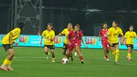 Duel Tim Garuda Pertiwi vs Malaysia di Grup A Srikandi Merdeka Cup persembahan Caffino di Supersoccer Arena, Kudus, Jawa Tengah, Minggu (16/8/2026). Garuda Pertiwi menang telak 3-0 dalam pertandingan ini. (Bola.com/Srikandi Merdeka Cup)