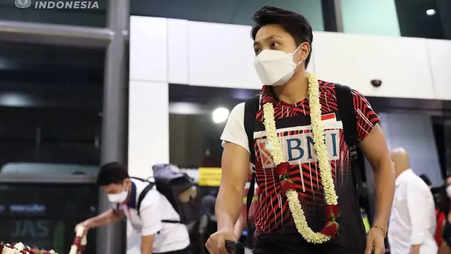 Tim Bulu Tangkis All England 2021 Indonesia Telah Kembali ke Jakarta. (Sumber: Instagram/badminton.ina)