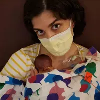 Alejandra Wilcox dan bayinya. Sumber foto: Document/Alejandra Wilcox.