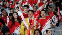 Warga Korea Selatan mendukung langsung Timnas Indonesia