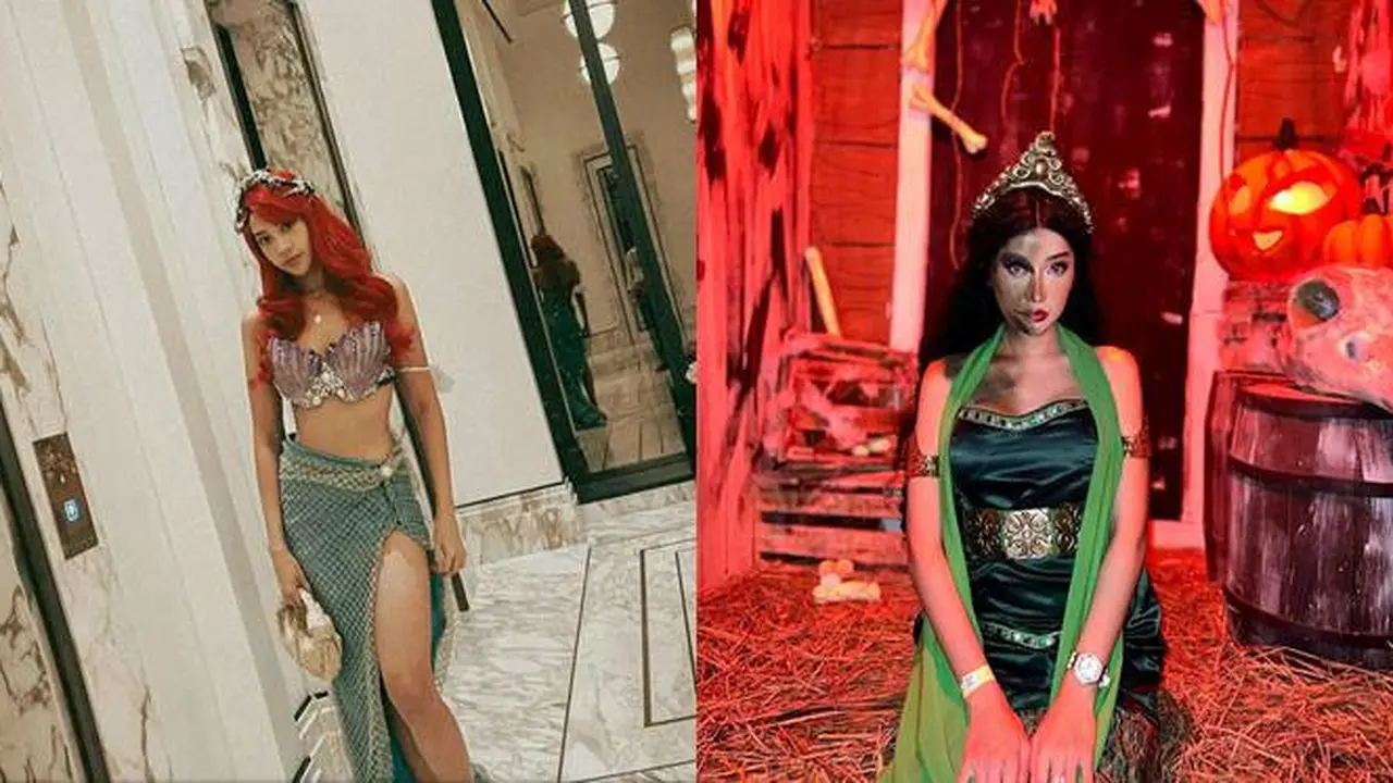 7 Gaya Seleb di Pesta Halloween, Ada yang Jadi Putri Duyung Hingga Badarawuhi