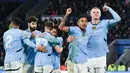 Hasil itu membawa City menempati posisi kelima di klasemen sementara dengan 31 poin, sedangkan Leicester masih terpuruk di posisi ke-18 dengan 14 poin. (AP Photo/Rui Vieira)