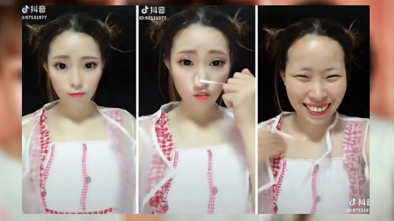 Foto Before-After di Tik Tok