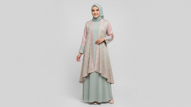 7 Model Gamis Outer Set 2-in-1 untuk Lebaran 2026, Praktis dan Hemat