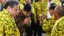 Rapimnas ini dihadiri oleh DPD Partai Golkar se-Indonesia. Sejumlah petinggi partai berlambang pohon beringin ini juga telah hadir. (Liputan6.com/Angga Yuniar)