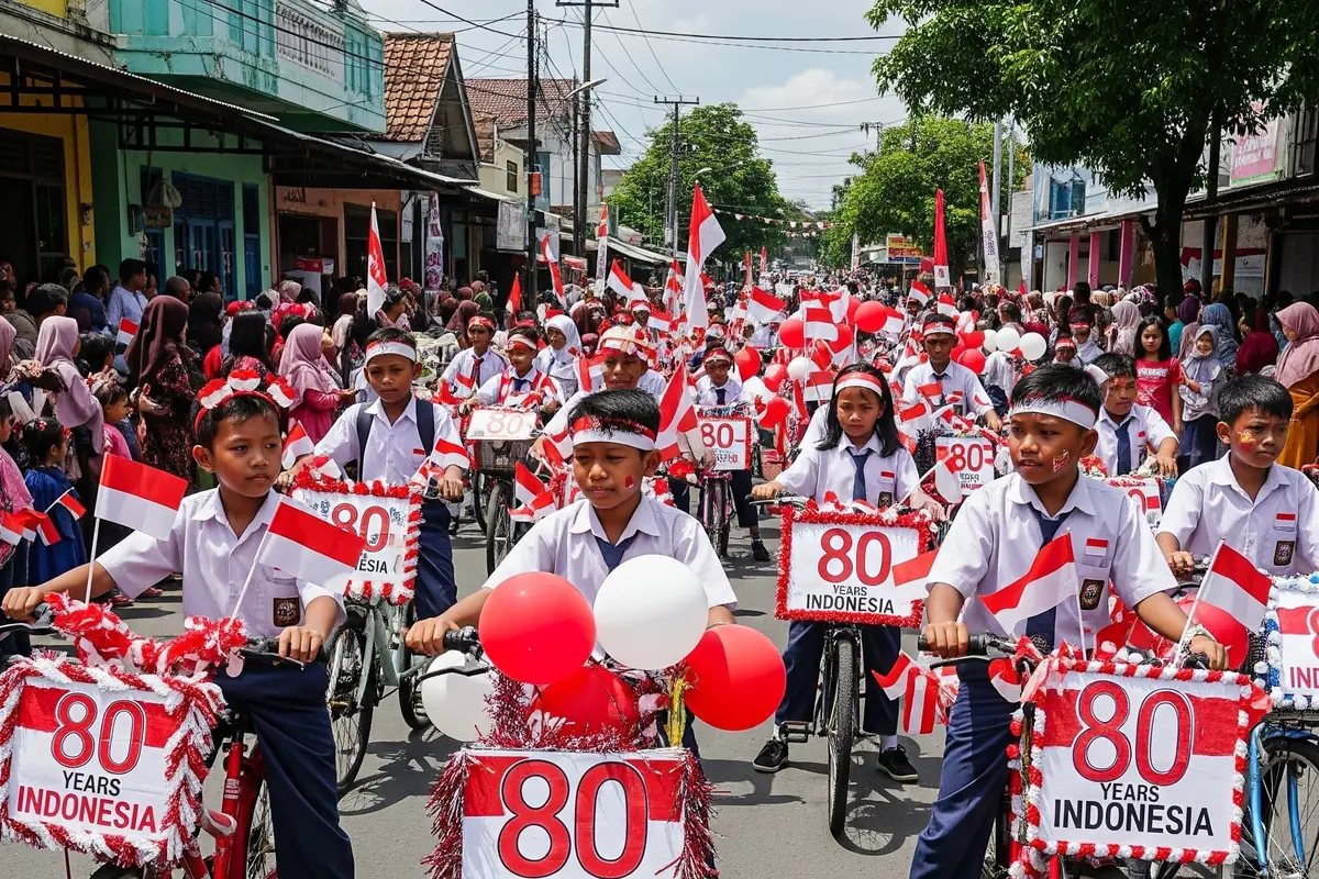 Sepeda Hias Bertema Kemerdekaan