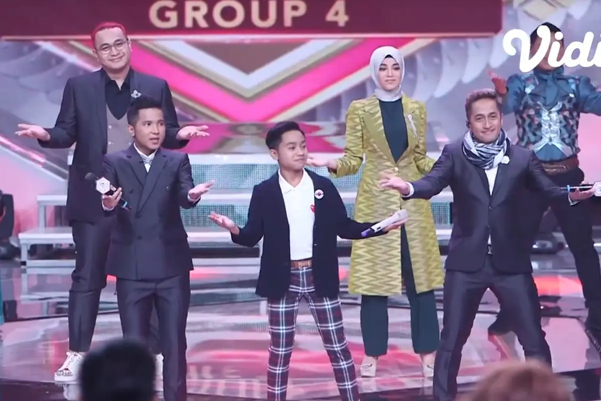 Lihat Keseruan Betrand Putra Onsu di Panggung D'Academy Asia 5. sumberfoto: Indosiar