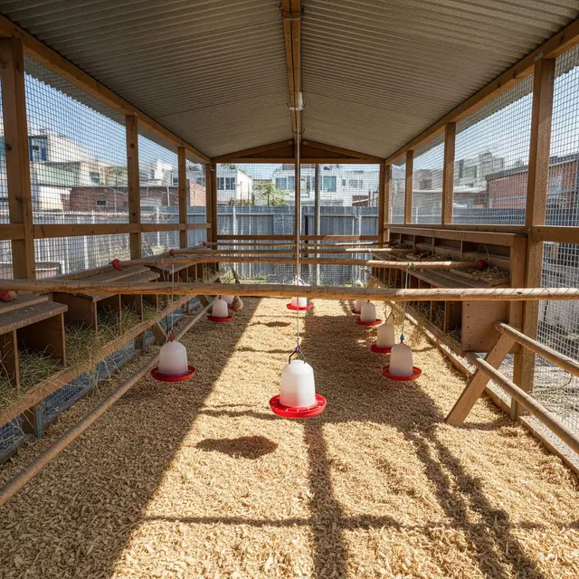Cara Membuat Kandang Ayam Kampung Anti Bau (Image by Gemini AI)