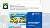 Penelusuran klaim link pendaftaran diskon tarif listrik insentif kenaikan PPN 12 persen.