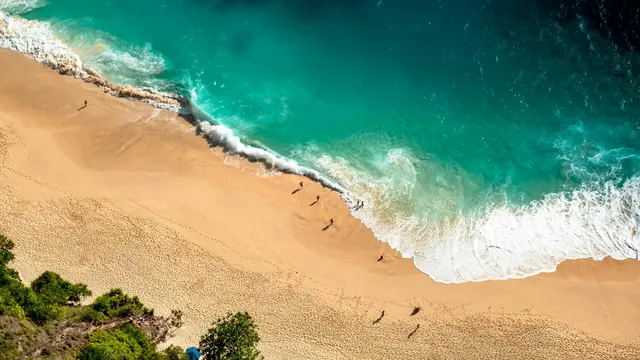 Ilustrasi Pantai Blue Lagoon Bali