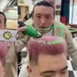 Teknik Tukang Bangunan Diterapkan di Barbershop (Sumber: Instagram/1cak)