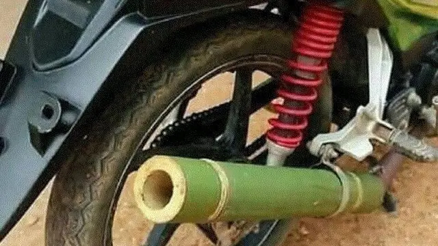 6 Modifikasi Knalpot Motor dengan Bentuk Nyeleneh, Enggak Habis Pikir