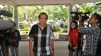 Wakil Ketua Umum Partai Demokrat Max Sopacua saat menjenguk Marzuki Ali, di RSPAD Gatot Subroto, Sabtu, (16/8/14). (Liputan6.com/Miftahul Hayat)