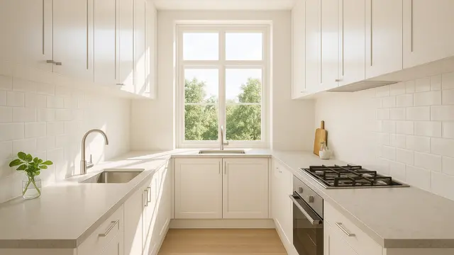 Model Dapur Sempit dengan Kabinet Minimalis, Bikin Rumah Mungil Lega/Ilustrasi AI
