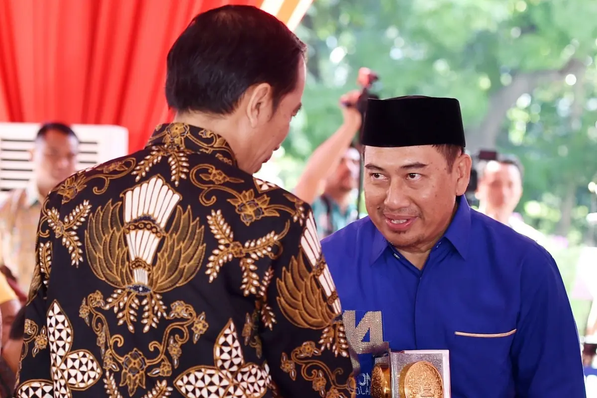 Bupati Bonebol saat bertemu Presiden Jokowi Foto.Humas (Arfandi Ibrahim/Liputan6.com)