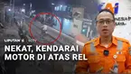 Viral di media sosial ulah warga mengendarai motor di jalur rel kereta api. PT. KAI Daop 8 Surabaya menyesalkan aksi pemotor itu karena membahayakan perjalanan kereta sekaligus pemotor itu sendiri.