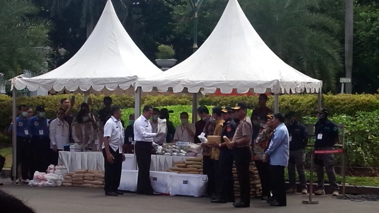 Jokowi pimpin pemusnahan narkoba