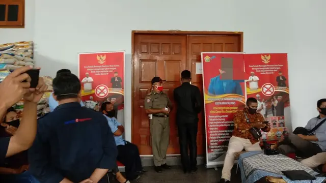 Wartawan dilarang masuk Rumah Jabatan Gubernur.(Liputan6.com/Ahmad Akbar Fua