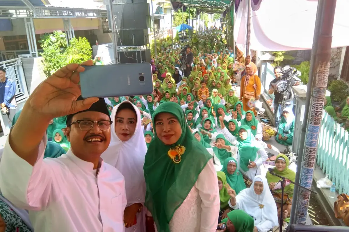 Calon Gubernur Jawa Timur nomor urut 2 Saifullah Yusuf atau Gus Ipul. (Liputan6.com/Dian Kurniawan)