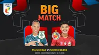 Liga 2 2021, Kamis (14/10/2021) :PSMS Medan vs Semen Padang