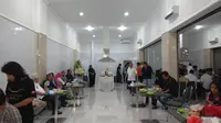 Suasana rumah duka Pendiri Matahari Hari Darmawan. (Liputan6.com/Achmad Sudarno)