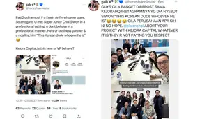 Nama Member SUPER JUNIOR, Choi Siwon, Menjadi Trending Topic Twitter Lantaran Kicauan Seorang Fans yang Tak Terima Akan Satu Unggahan Seseorang yang Diduga Rekan Bisnis Siwon, Erwin Arifin, Investor dari Perusahaan Kejora Capital