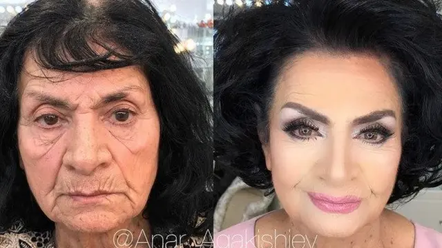 transformasi makeup awet muda