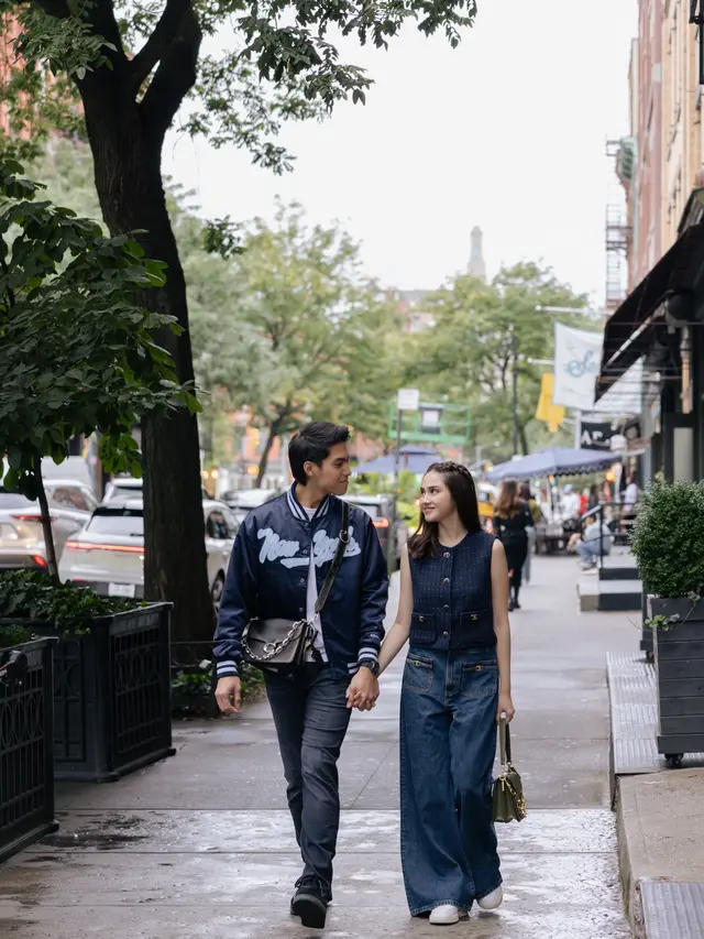 Gaya Romantis El Rumi dan Syifa Hadju Sebagai New York Couple, Inspirasi Outfit Ngedate yang Stylish