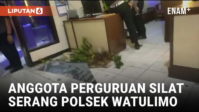 Polsek Watulimo Dirusak Ratusan Anggota Perguruan Silat