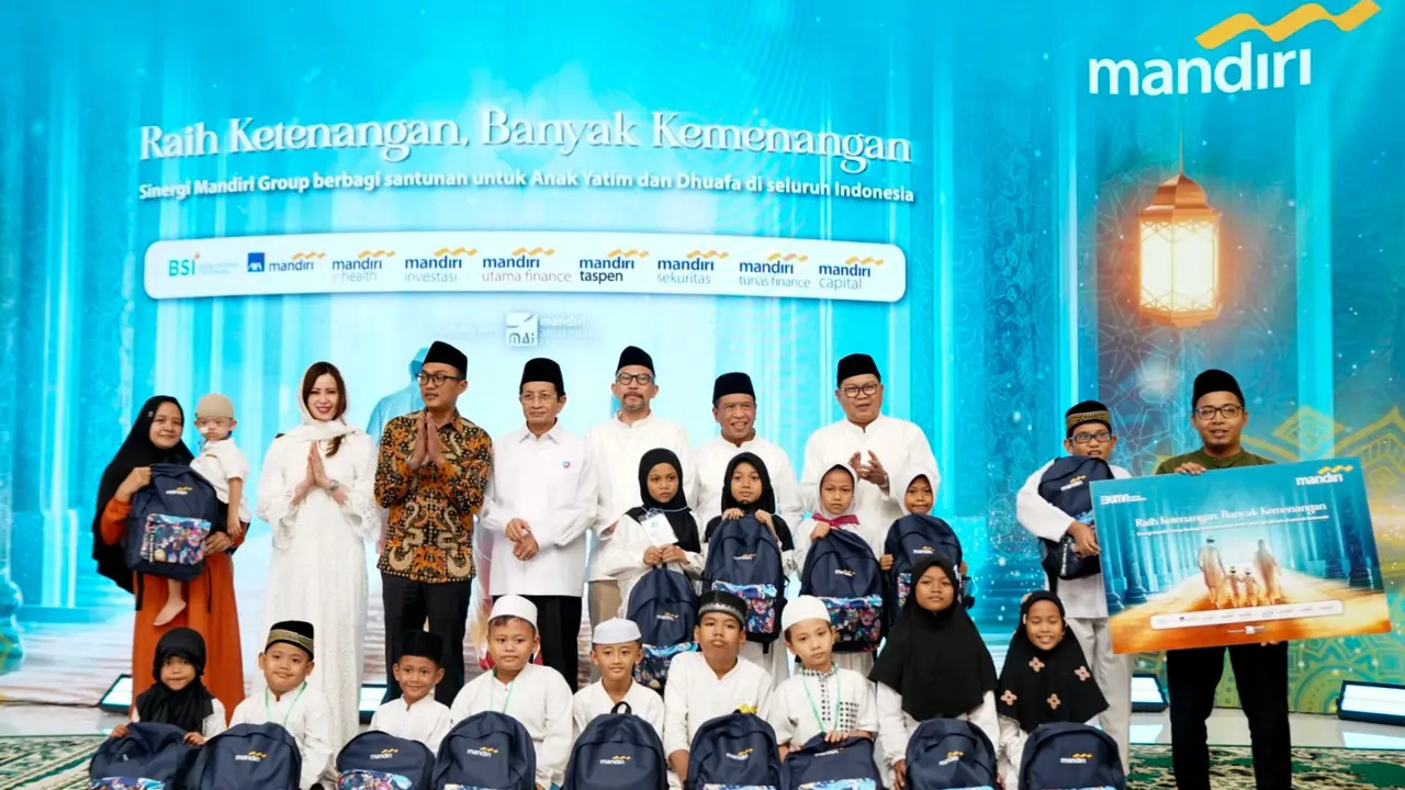 Berbagi Kebaikan Ramadan 1446 H,  Bank Mandiri Group Santuni 57.600 Anak Yatim, dan Lansia serta 668 Yayasan di Seluruh Indonesia