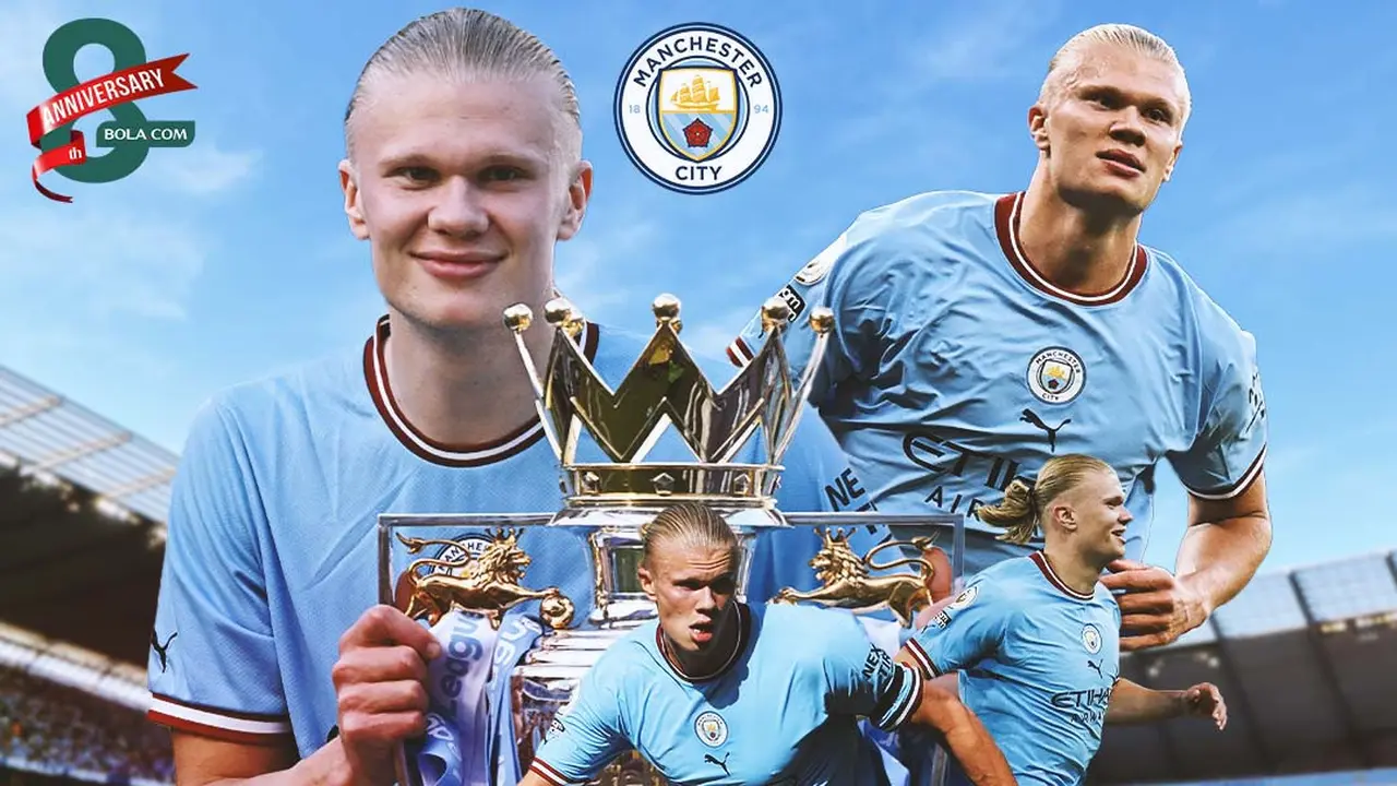 Manchester City - Ilustrasi Erling Haaland