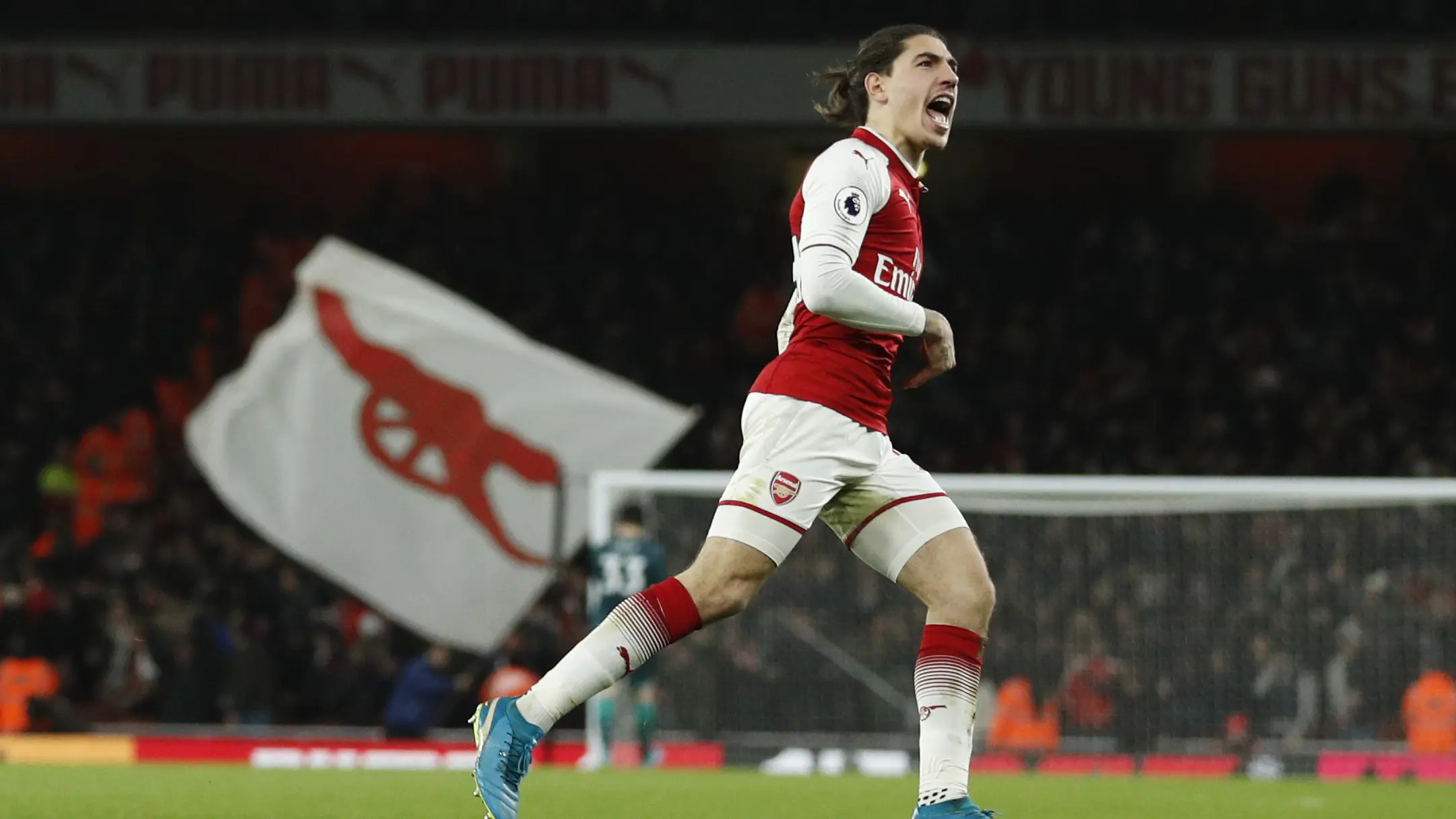 Pemain Arsenal, Hector Bellerin (AFP/Adrian Dennis)