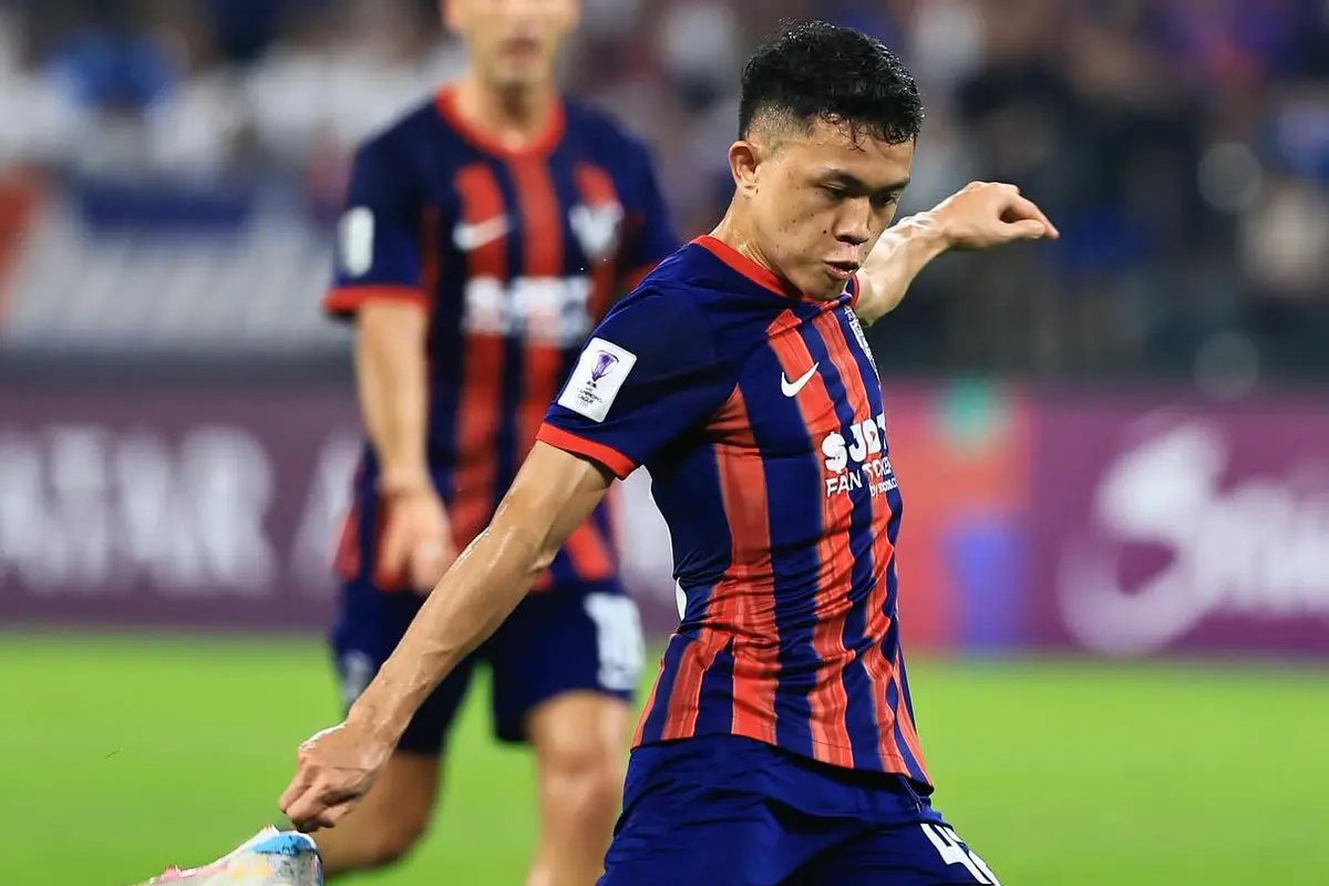 Bintang Timnas Malaysia dan Johor Darul Ta'zim (JDT), Arif Aiman.