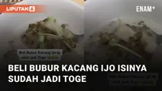 Momen tidak terduga dialami oleh seorang pria saat beli bubur kacang ijo