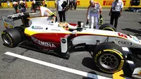 Pembalap GP2 asal Indonesia, Rio Haryanto masih menjaga posisi runner-up GP2 dengan 49 poin.
