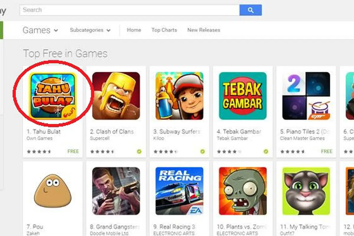 Top, Game Tahu Bulat Buatan Anak Negeri Kalahkan Clash of Clans!