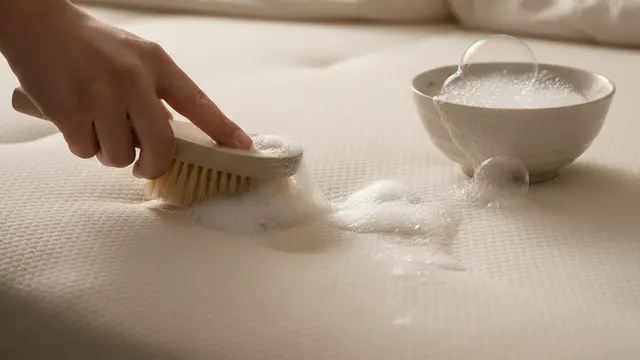 Tips Membersihkan Pipis Kucing di Kasur Pakai Bahan Dapur. AI