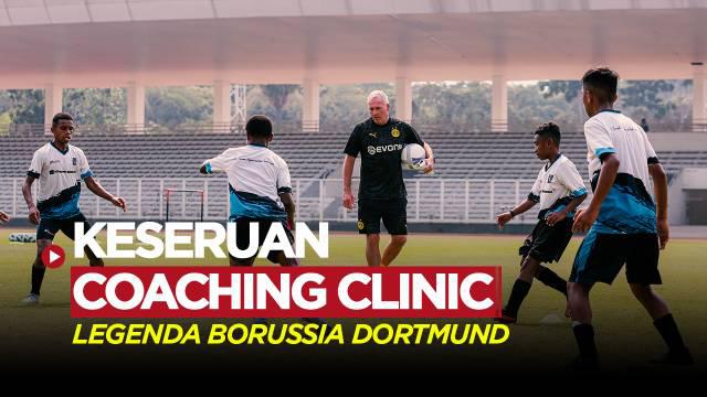 Berita Video, legenda Borussia Dortmund berikan coaching clinic kepada Papua Football Academy pada Jumat (8/9/2023)