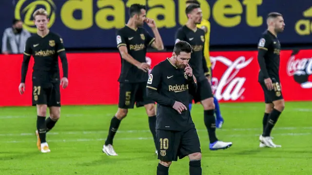 Foto Liga Spanyol: Lionel Messi Tak Berdaya, Barcelona Tumbang di Markas Tim Promosi Cadiz