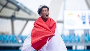 Pelari jarak jauh andalan Indonesia Robi Syianturi saat tampil di SEA Games 2023. (Dok, NOC Indonesia)