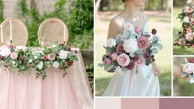 6 Kombinasi Warna Tema Pernikahan Pink, Ada Pink-Silver Ala Siraman Luna Maya
