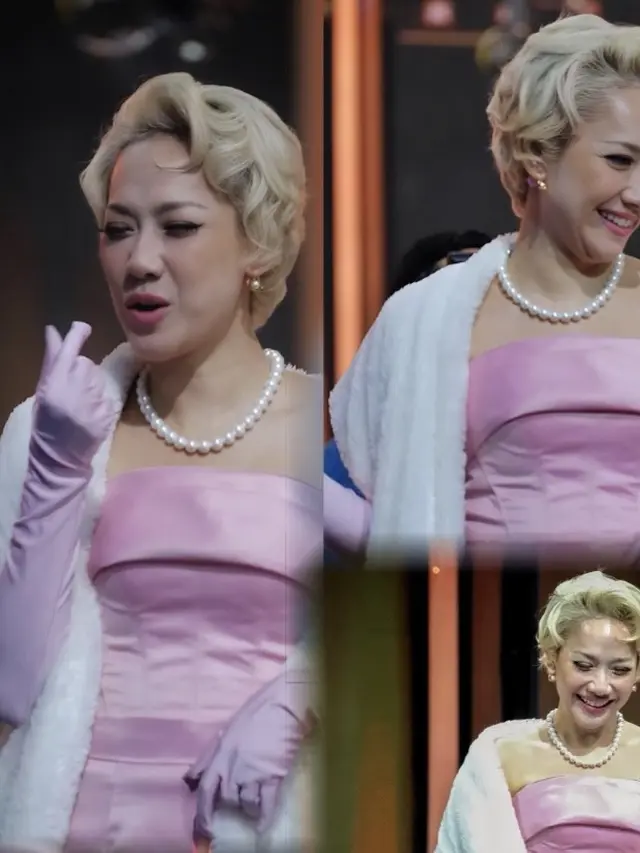 Bunga Citra Lestari dengan Tatanan Rambut Bergaya Marilyn Monroe. [credit: @mikii190]